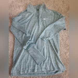 Nike Womens quarter zip pullover teal